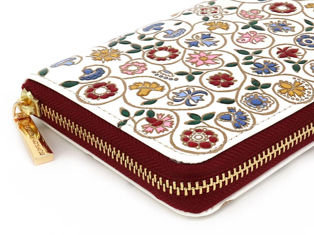 KOBANA - Tiny Flowers Zippered Long Wallet