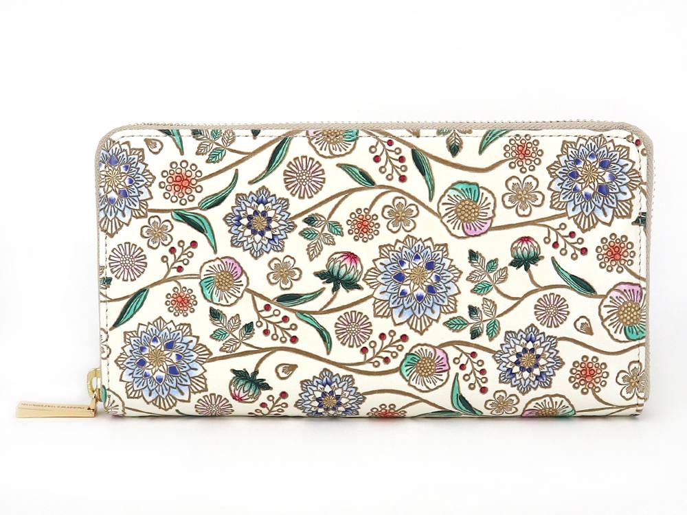 Dahlia (Cobalt Blue) Zippered Long Wallet