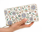 Dahlia (Cobalt Blue) Zippered Long Wallet