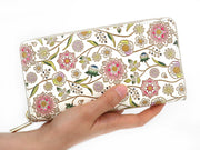Dahlia (Berry Pink) Zippered Long Wallet