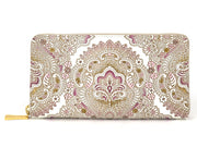 Antique Lace (Pink) Zippered Long Wallet