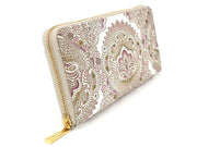 Antique Lace (Pink) Zippered Long Wallet