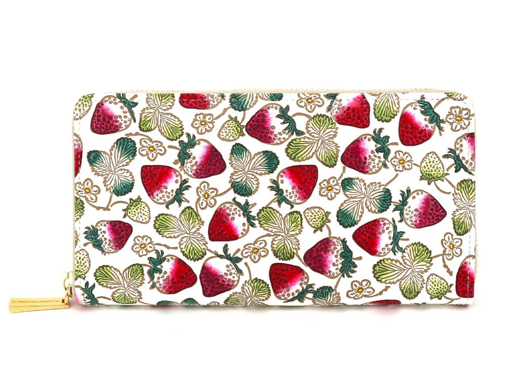 Strawberries Zippered Long Wallet