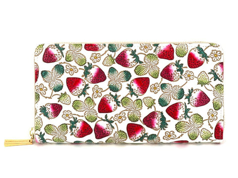 Strawberries Zippered Long Wallet