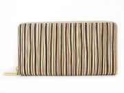 YATARAJIMA - Vertical Stripes Zippered Long Wallet