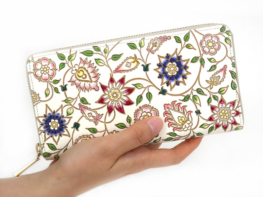 HANASARASA - Floral Chintz Zippered Long Wallet