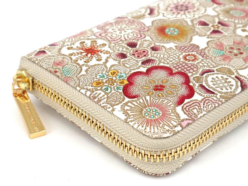 Spring Bloom (Red) Zippered Long Wallet