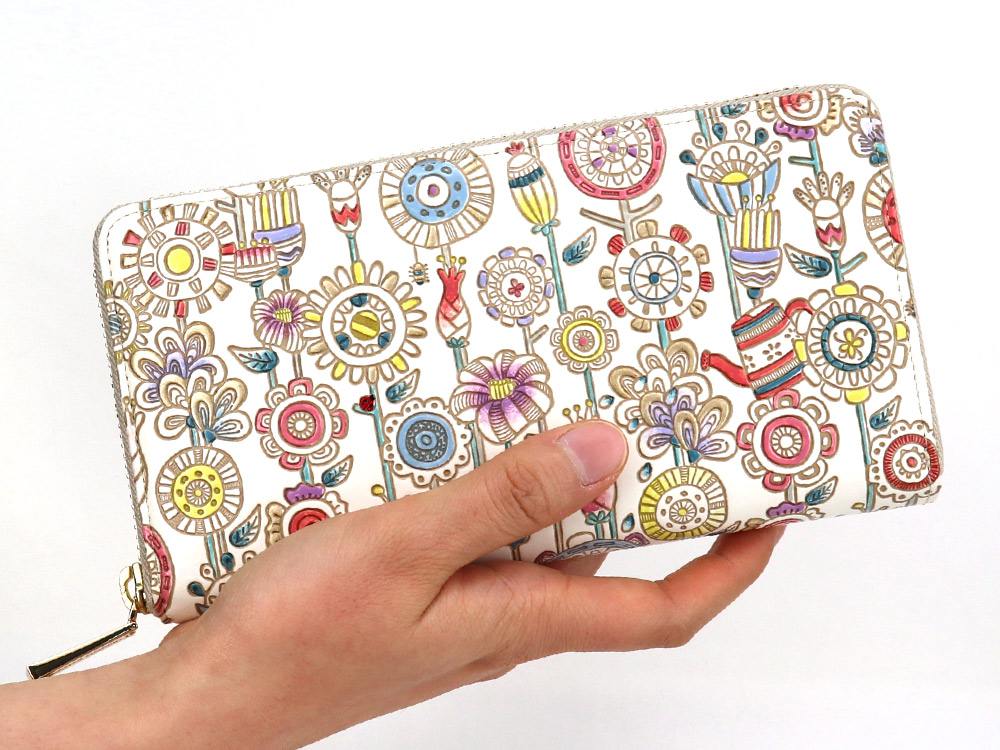 Garden Zippered Long Wallet