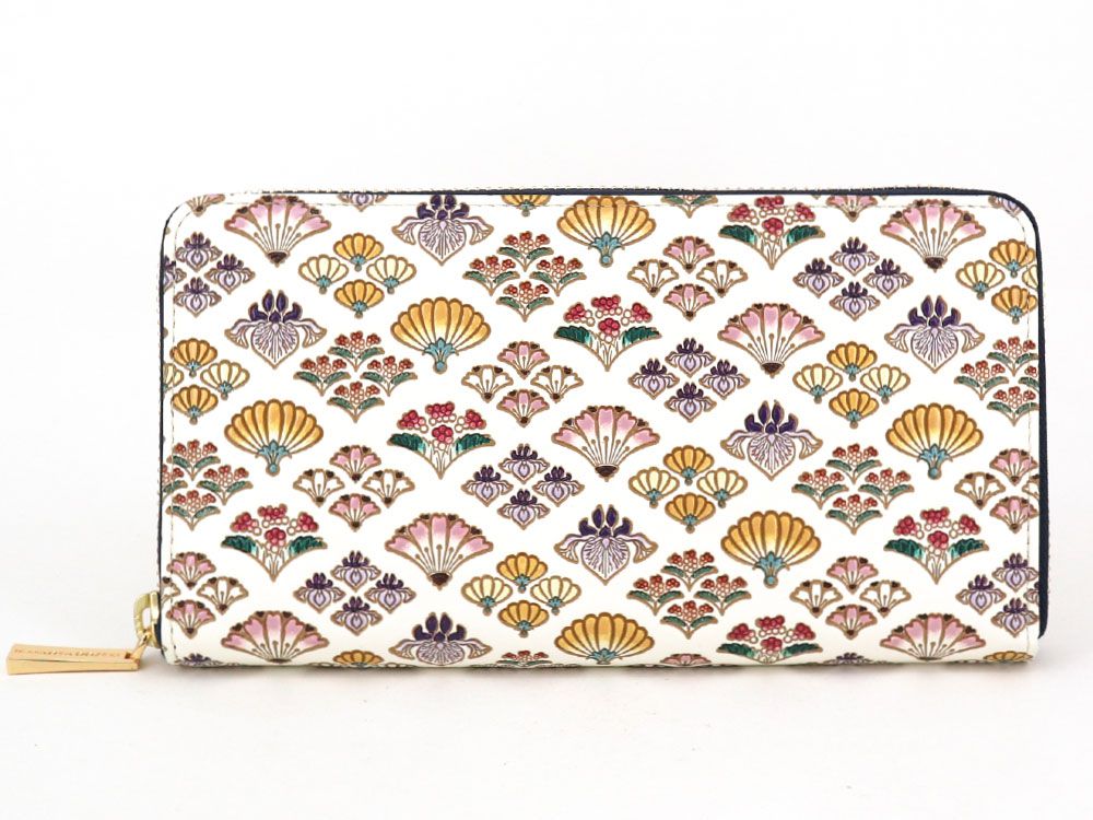 HANAOGI - Flower Fans Zippered Long Wallet