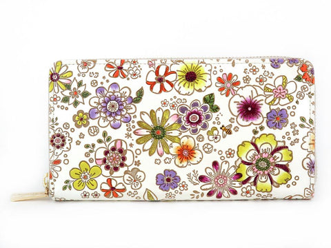 Honeybee Zippered Long Wallet