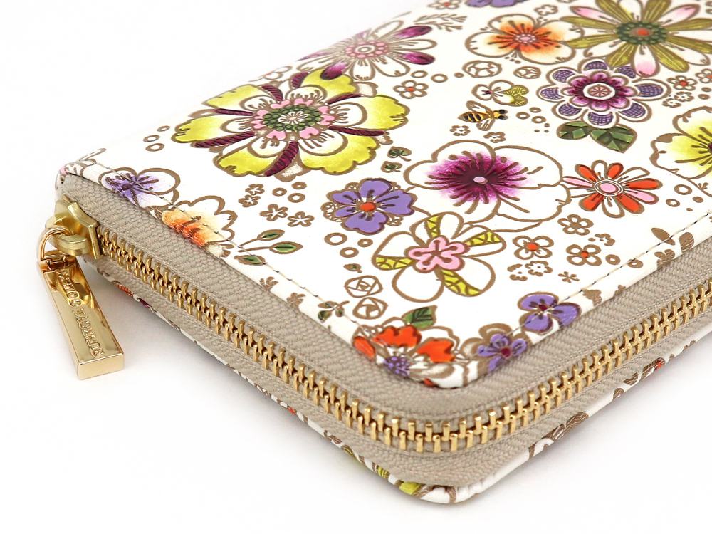 Honeybee Zippered Long Wallet