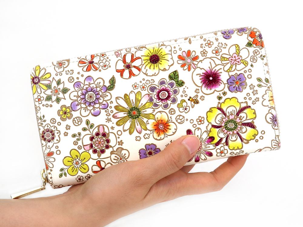 Honeybee Zippered Long Wallet