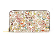 Paisley Zippered Long Wallet