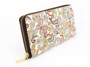 Paisley Zippered Long Wallet