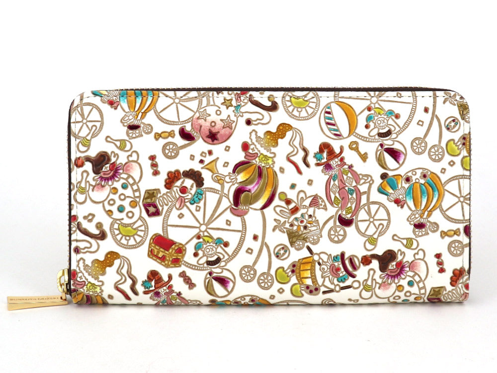 Pierrot (Yellow) Zippered Long Wallet