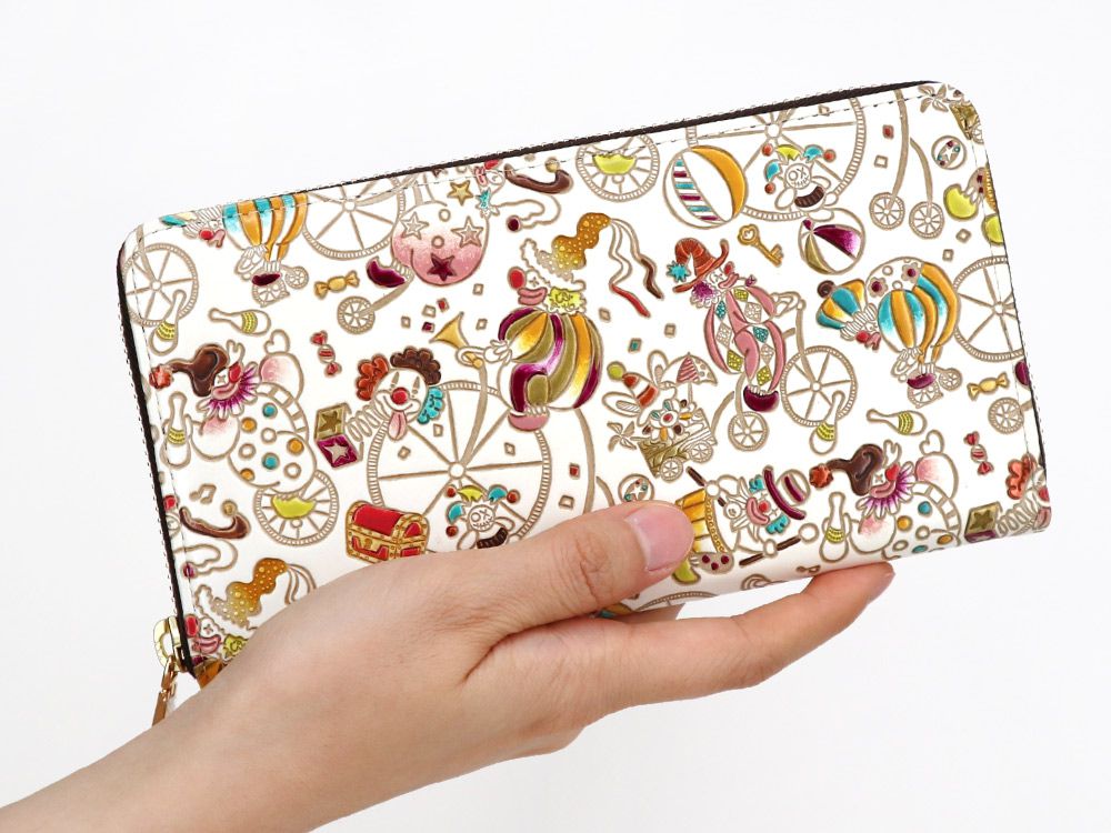 Pierrot (Yellow) Zippered Long Wallet