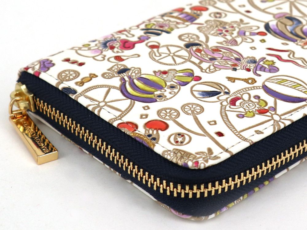 Pierrot (Purple) Zippered Long Wallet