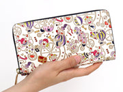 Pierrot (Purple) Zippered Long Wallet