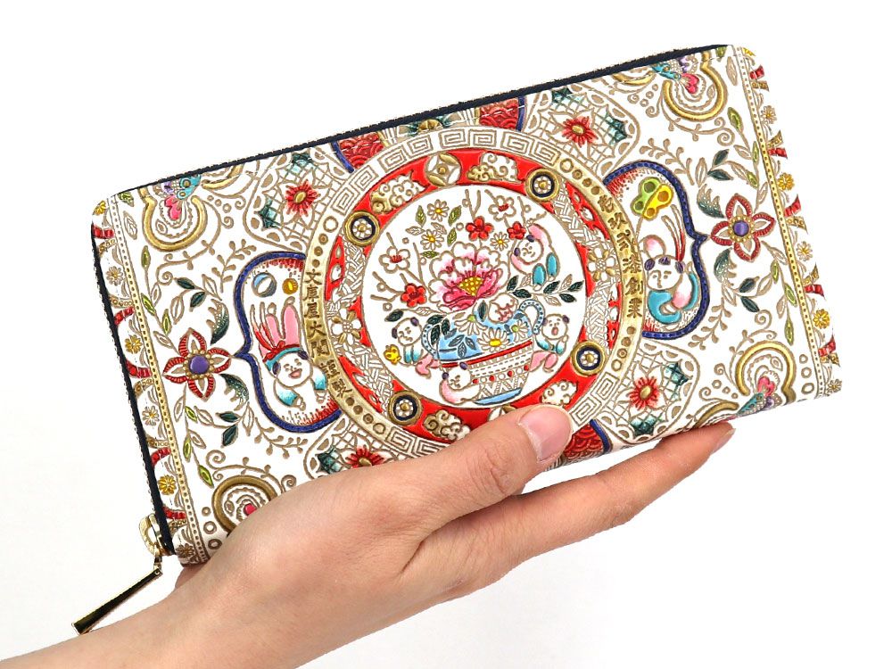 KARAKO - Chinese Dolls Zippered Long Wallet