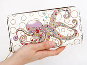 Miss Octopus Zippered Long Wallet
