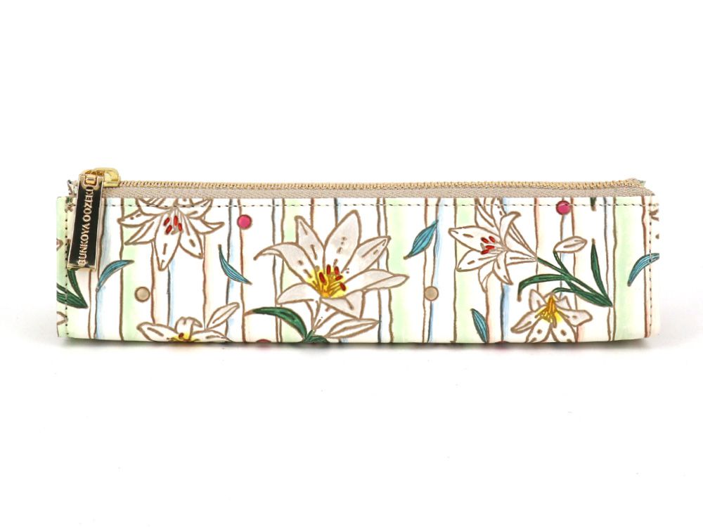 White Lilies Pen Case