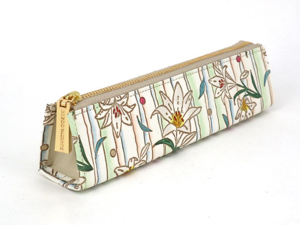 White Lilies Pen Case