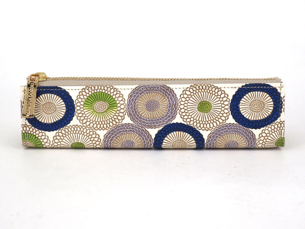 Umbrella Chrysanthemums (Shimmering Blue) Pen Case