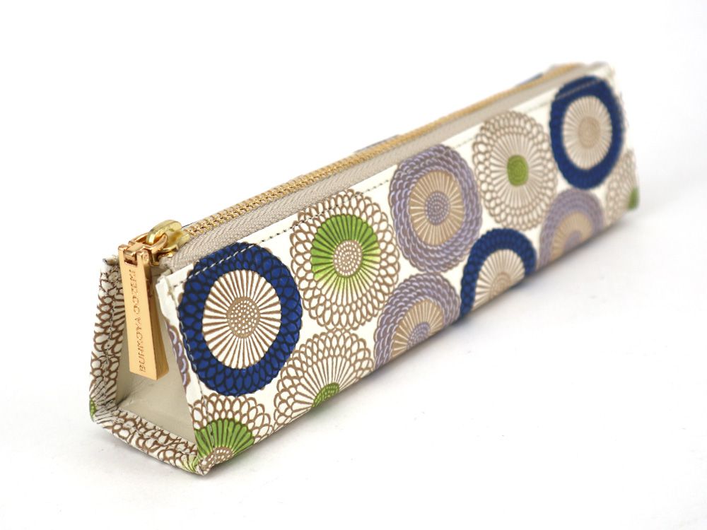 Umbrella Chrysanthemums (Shimmering Blue) Pen Case