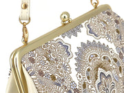 Antique lace (Blue) GAMAGUCHI Clasp Clutch Purse