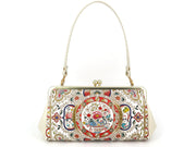 KARAKO - Chinese Dolls GAMAGUCHI Clasp Clutch Purse