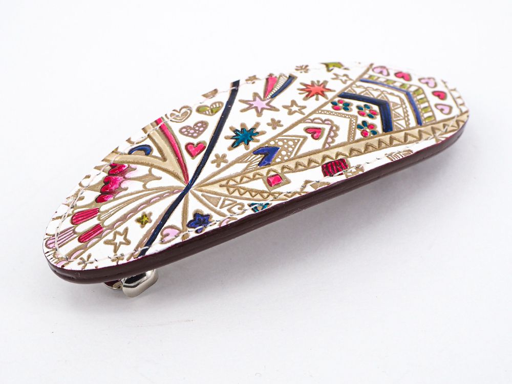 Glossy Hearts Hair Clip