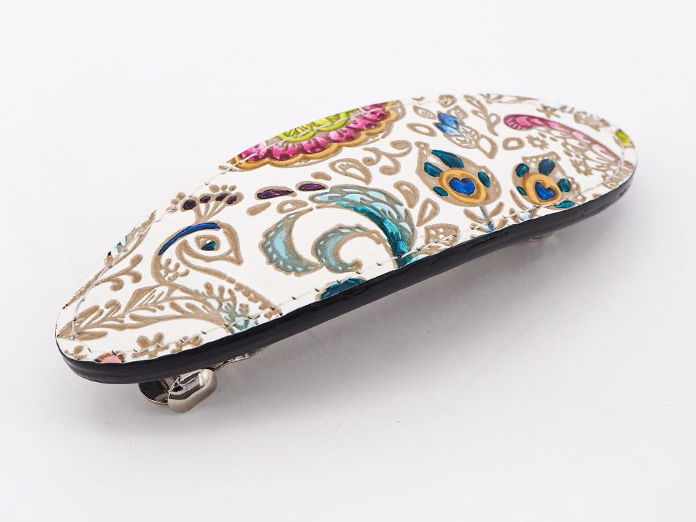 Peacock Hair Clip