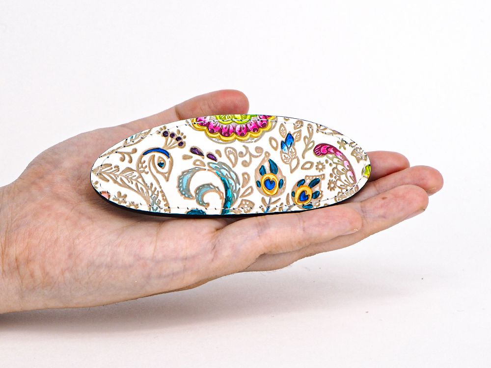 Peacock Hair Clip