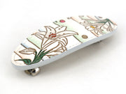 White Lilies Hair Clip