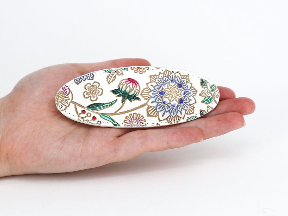 Dahlia (Cobalt Blue) Hair Clip