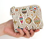 Christmas Ornaments Small Wallet with L-zipper
