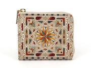Carreau (Bronze) Small Wallet with L-zipper