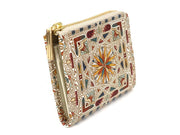 Carreau (Bronze) Small Wallet with L-zipper