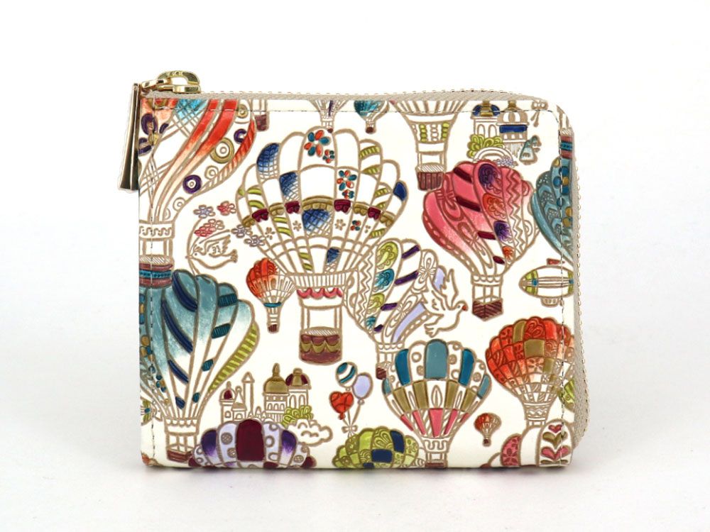 Air Balloons Small Wallet with L-zipper
