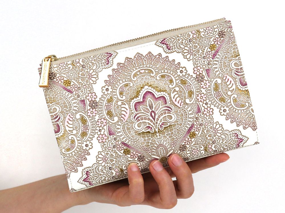 Antique Lace (Pink) Pouch