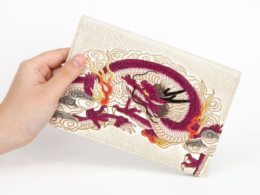 Dragon God (Wine) Passport Case