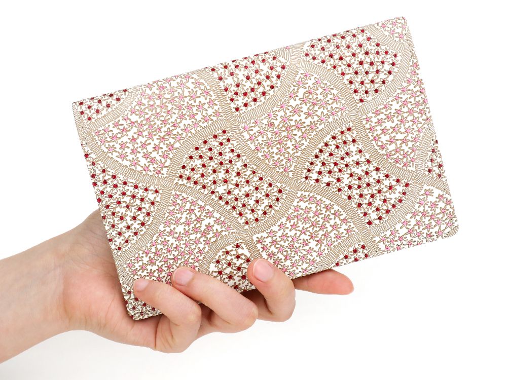 CHIRIMEN Fabric (Pink) Passport Case