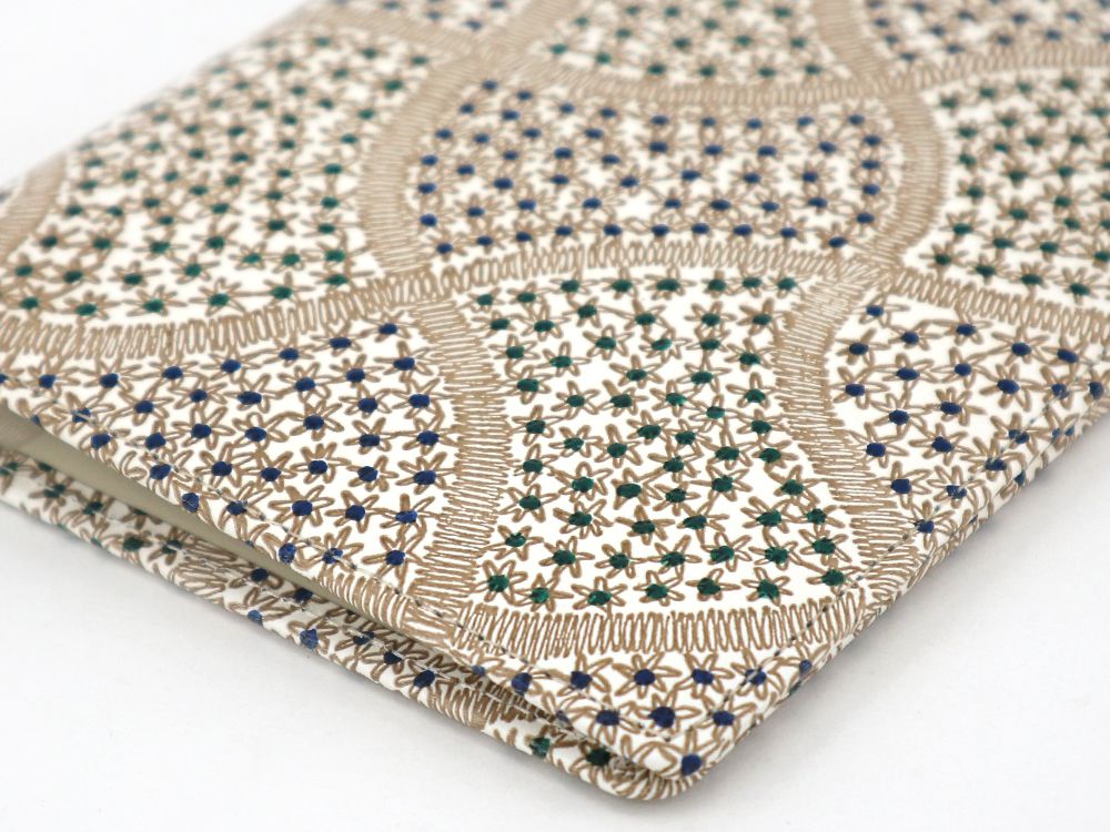 CHIRIMEN Fabric (Green) Passport Case