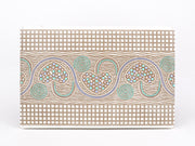 Silver Hearts (Mint Green) Passport Case