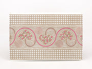 Silver Hearts (Mocha Pink) Passport Case