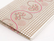 Silver Hearts (Mocha Pink) Passport Case