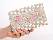 Silver Hearts (Mocha Pink) Passport Case