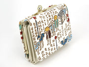 Daimyo Procession with Kanji Small GAMAGUCHI Trifold Wallet