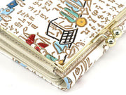 Daimyo Procession with Kanji Small GAMAGUCHI Trifold Wallet