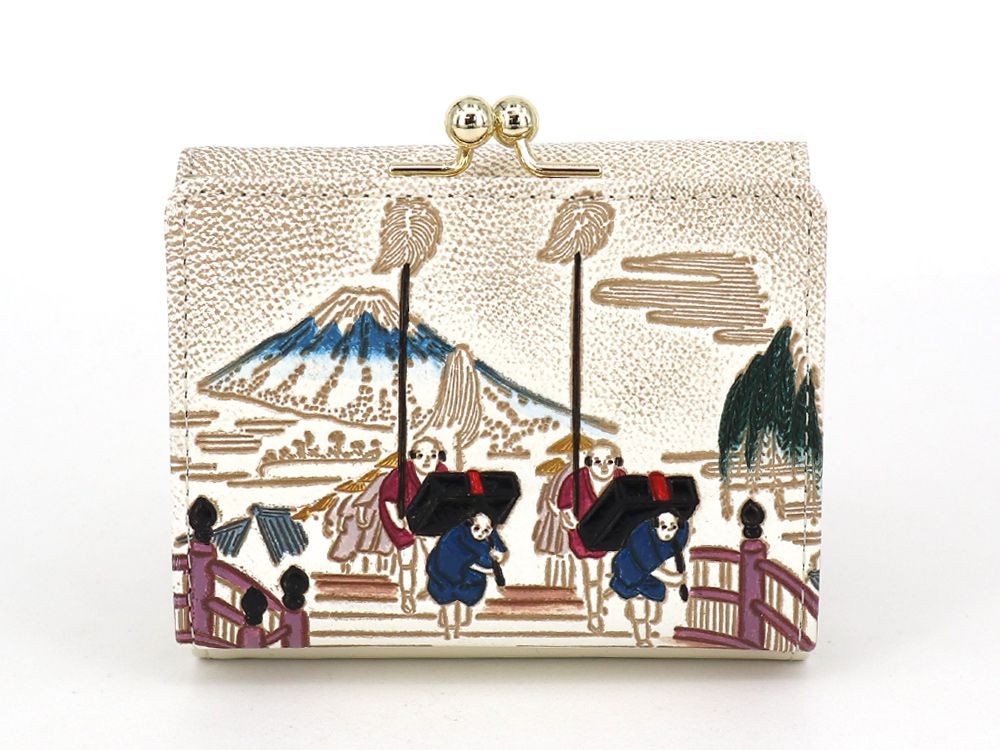 NIHONBASHI Small GAMAGUCHI Trifold Wallet